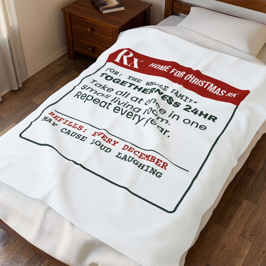 Funny Christmas Throw Blanket Togetherness Prescription For Family