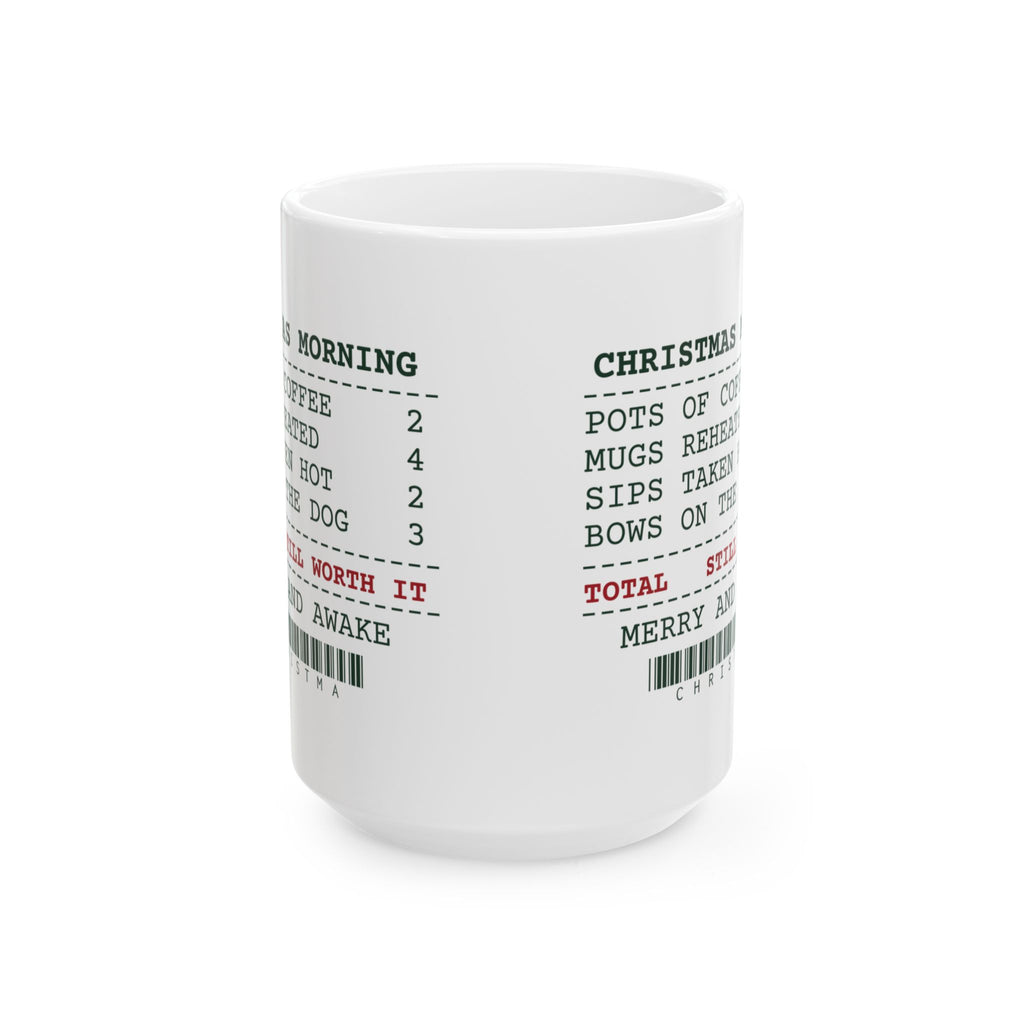 Funny Christmas Coffee Mug Christmas Morning Sips Taken Hot 2 Receipt