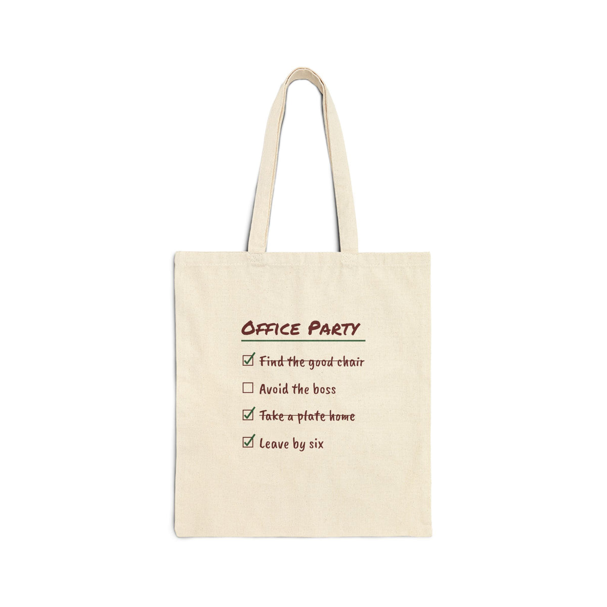 Funny Christmas Coworker Tote Bag Take A Plate Home Leave By Six