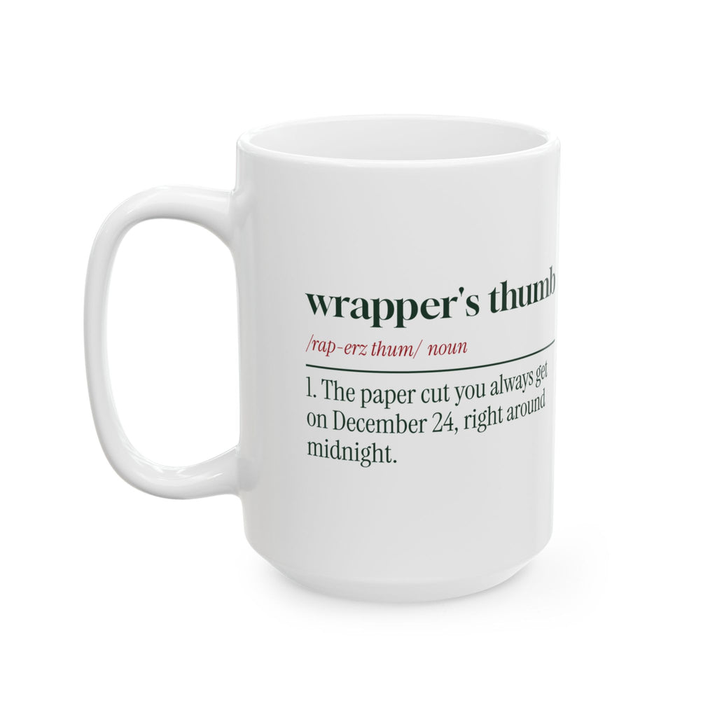 Funny Christmas Wrapping Coffee Mug Wrapper's Thumb Definition
