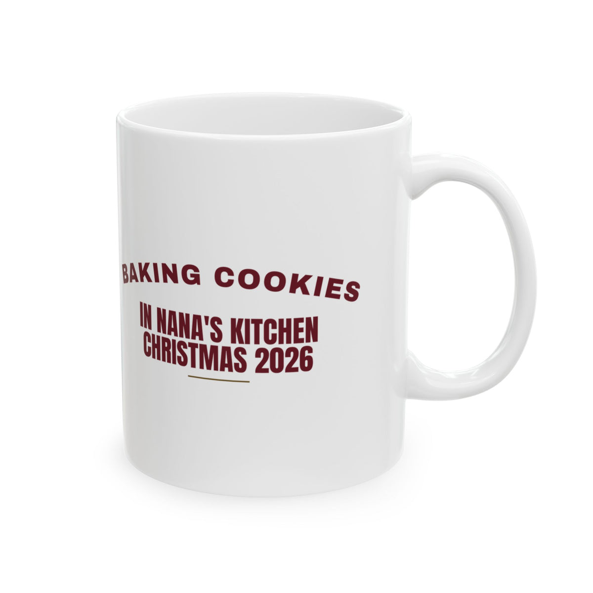 Baking Cookies In Nana's Kitchen Christmas 2026 Coffee Mug For Nana