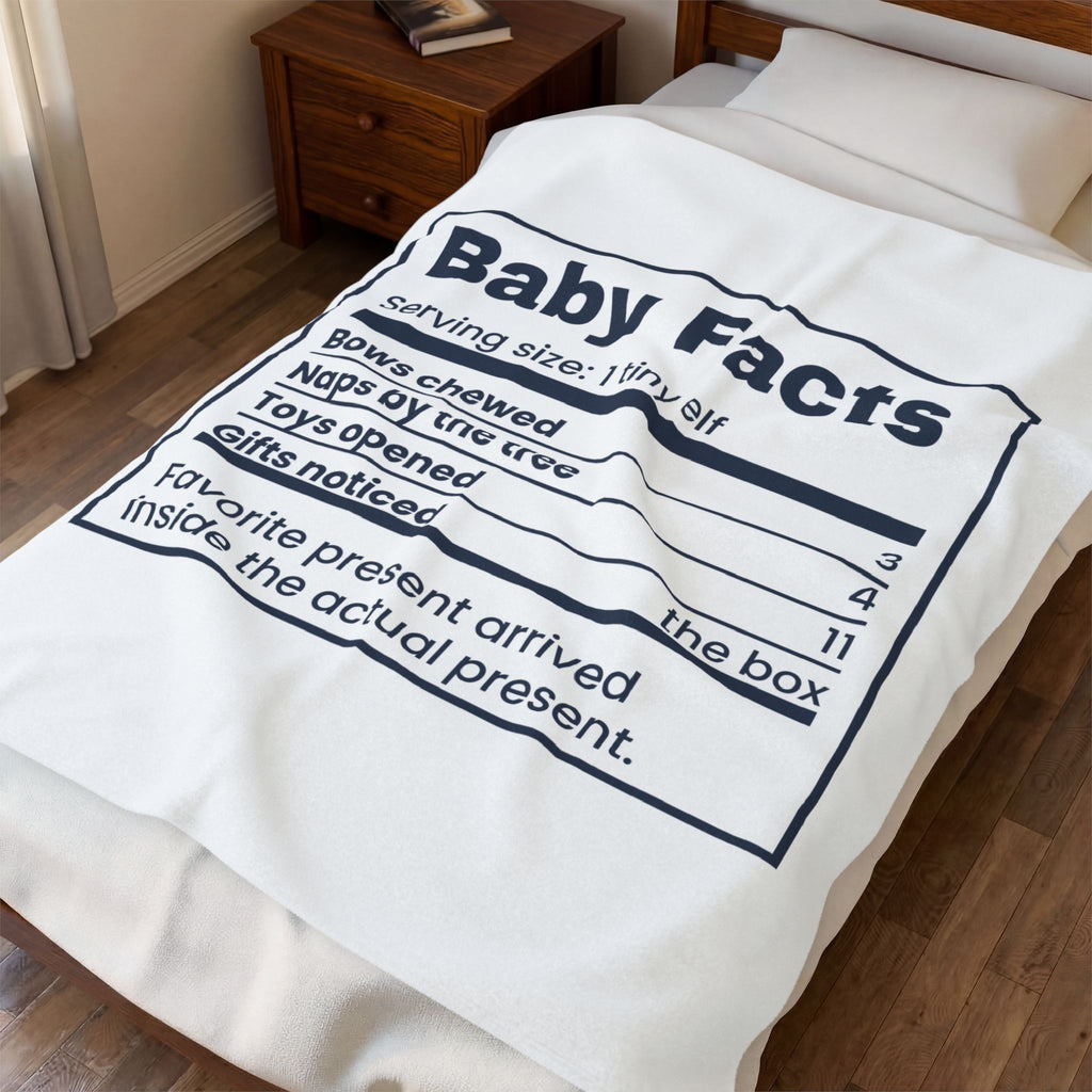 Funny Christmas Throw Blanket Baby Facts Gifts Noticed The Box