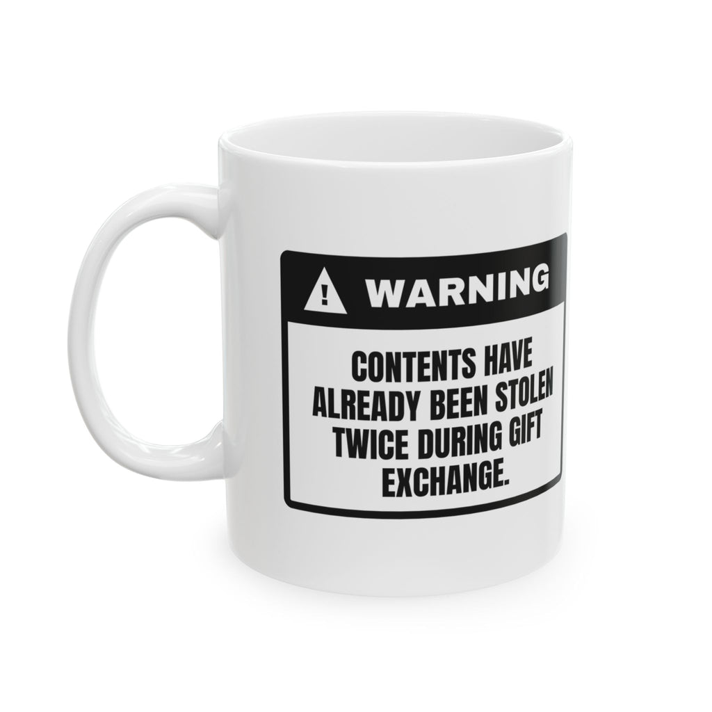 White Elephant Coffee Mug Stolen Twice Handle With Suspicion