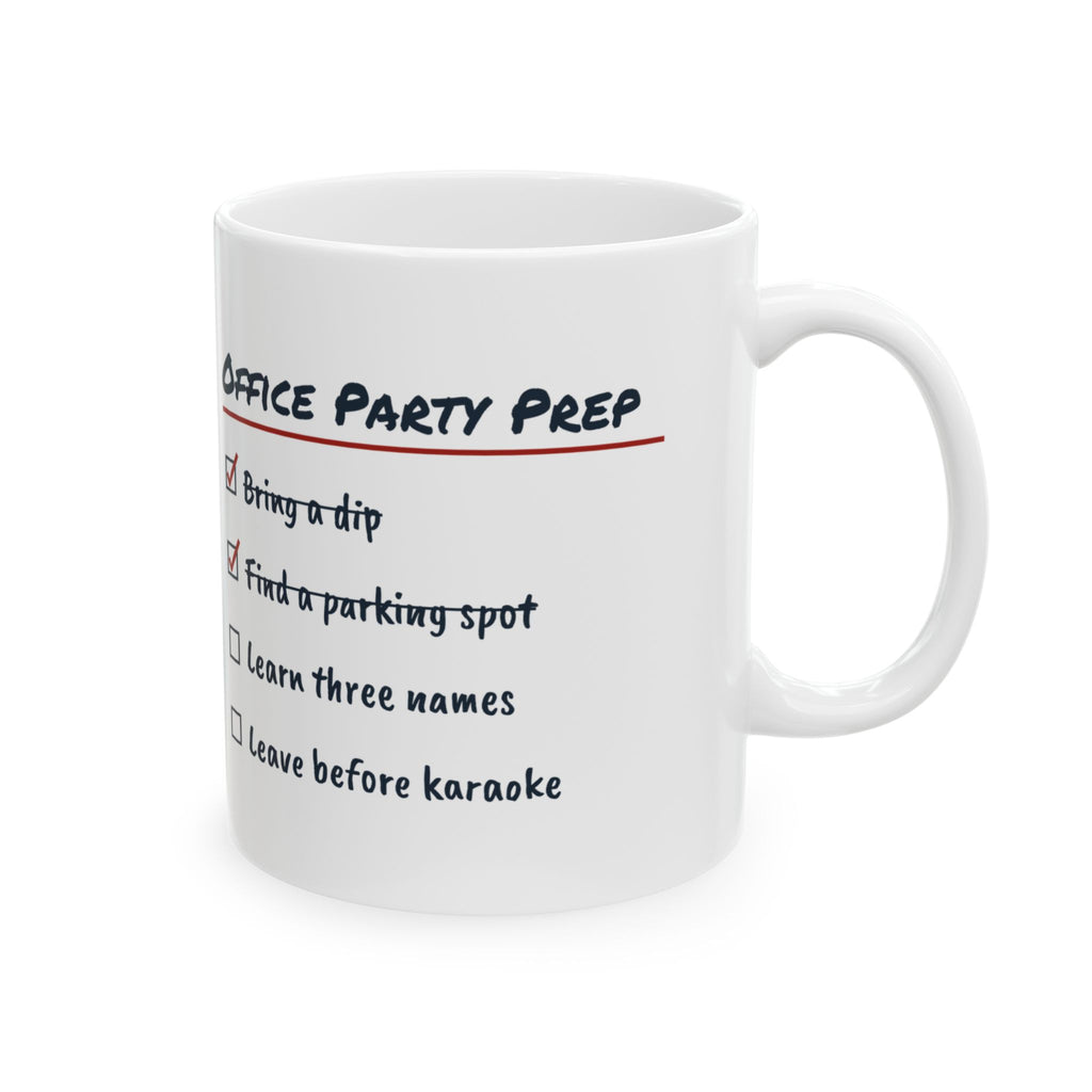 Funny Office Christmas Coffee Mug Office Party Prep Checklist