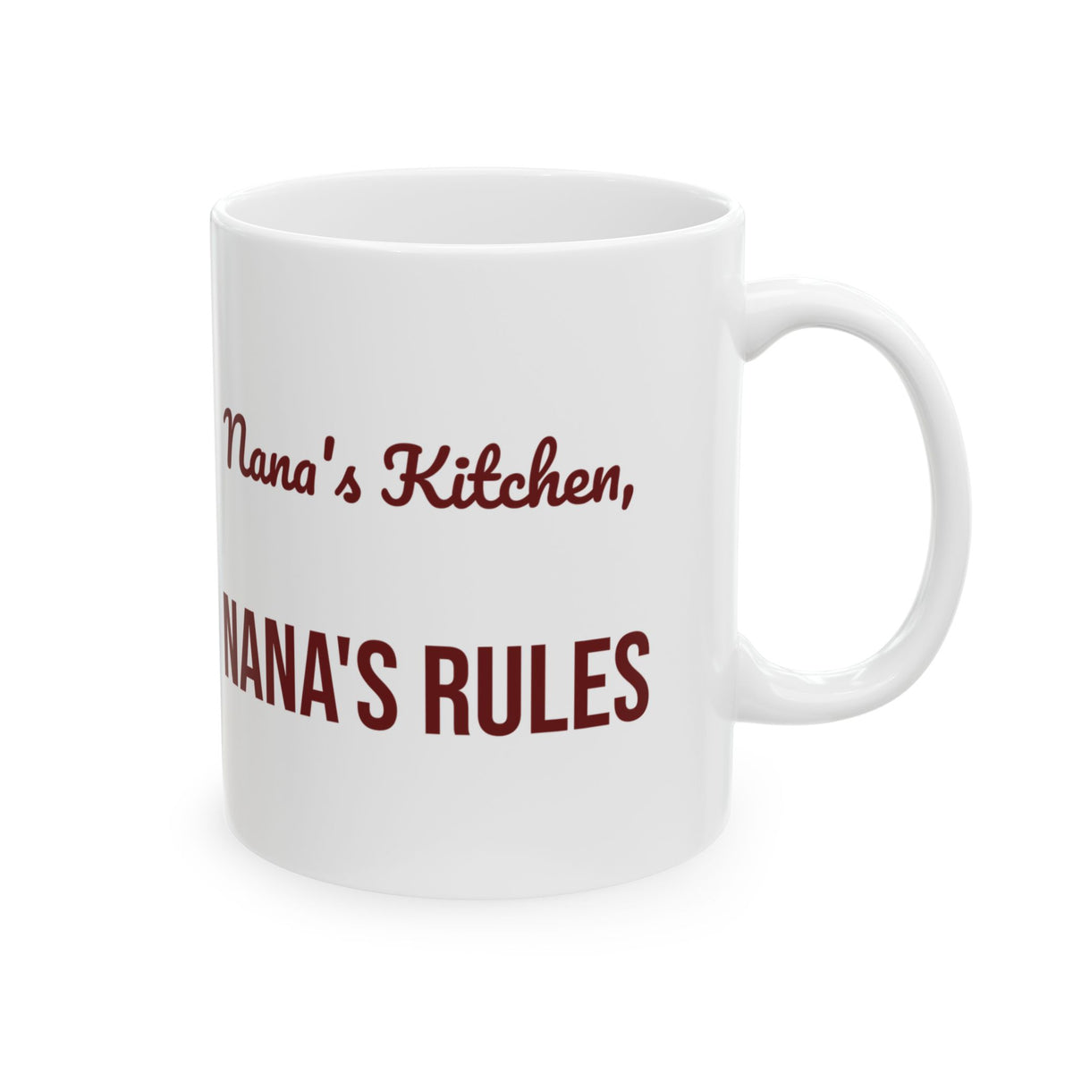 Christmas Coffee Mug Nana's Kitchen Nana's Rules For Grandma