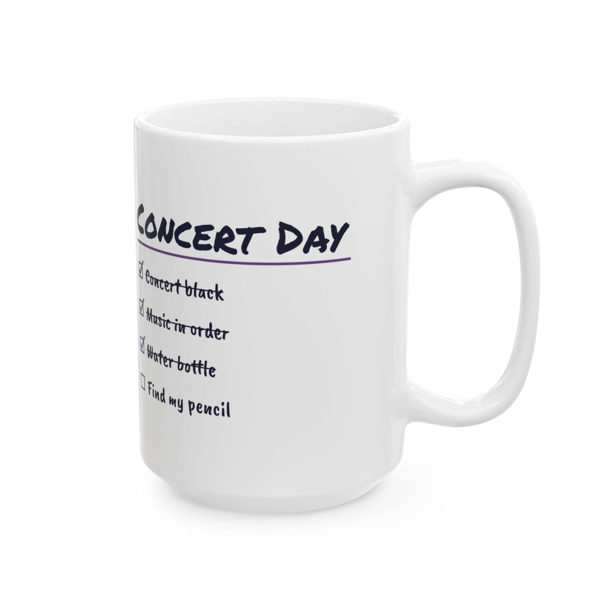 Funny Choir Coffee Mug Concert Day Find My Pencil Checklist For Singers