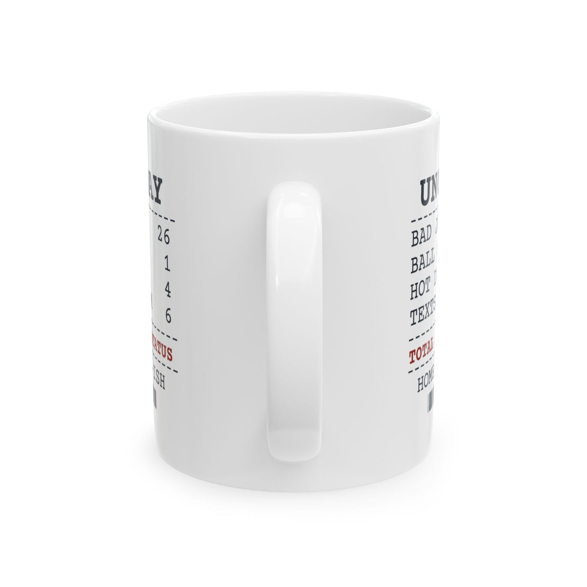 Funny Uncle Coffee Mug Bad Jokes 26 Hot Dogs 4 Receipt