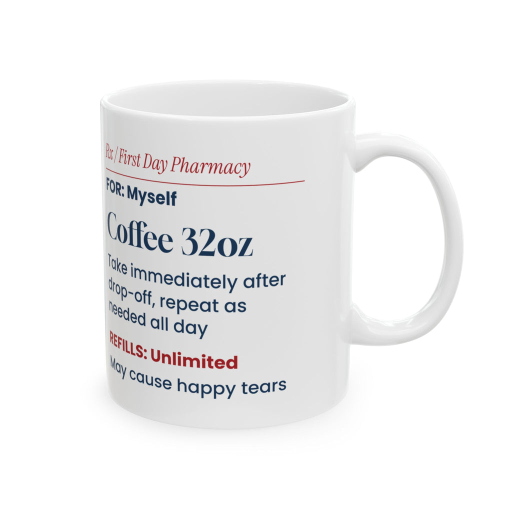 Rx Coffee After Drop-Off Back to School Mug