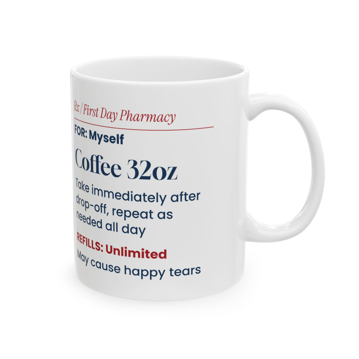 Rx Coffee After Drop-Off Back to School Mug
