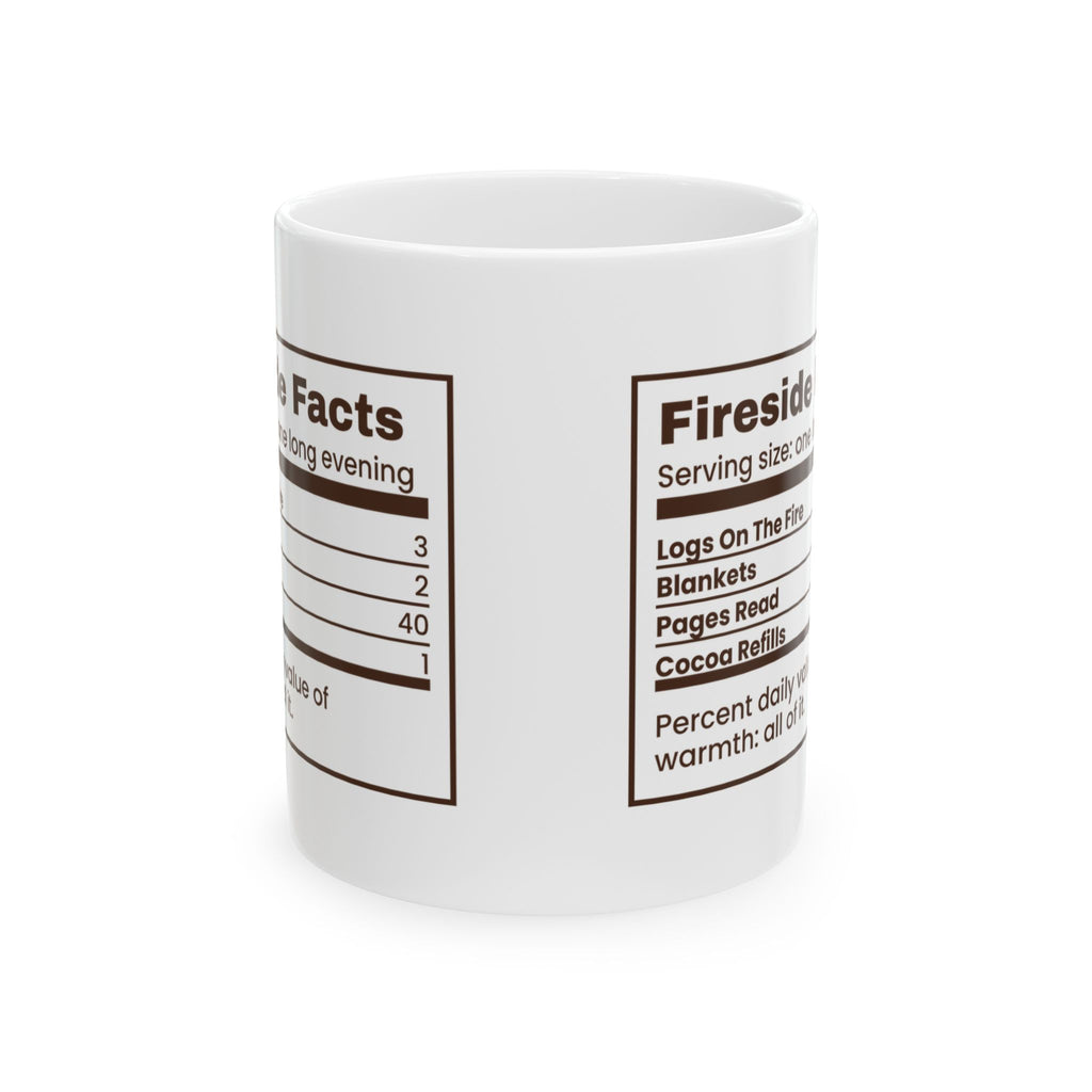Christmas Coffee Mug Fireside Facts Cozy Winter Reading Cup