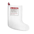 Funny Christmas Shopping Christmas Stocking Food Court Prescription Label