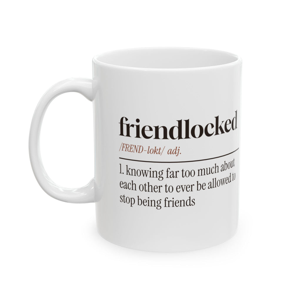 Funny Bestie Coffee Mug Friendlocked Dictionary Definition For BFFs