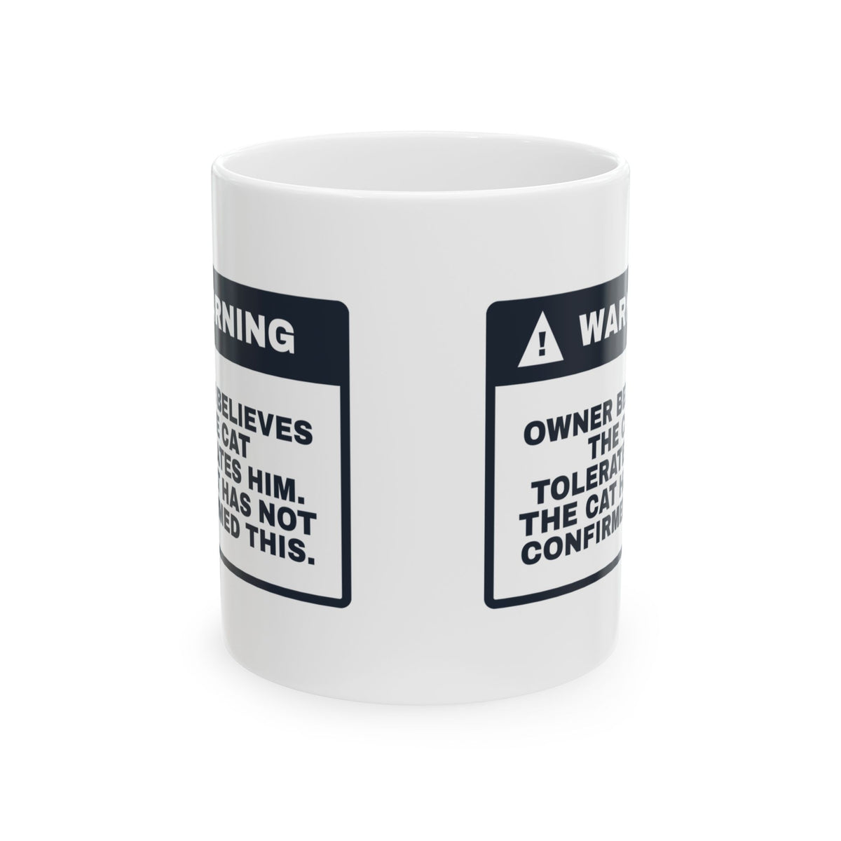 Cat Mug The Cat Has Not Confirmed Funny Pet Owner