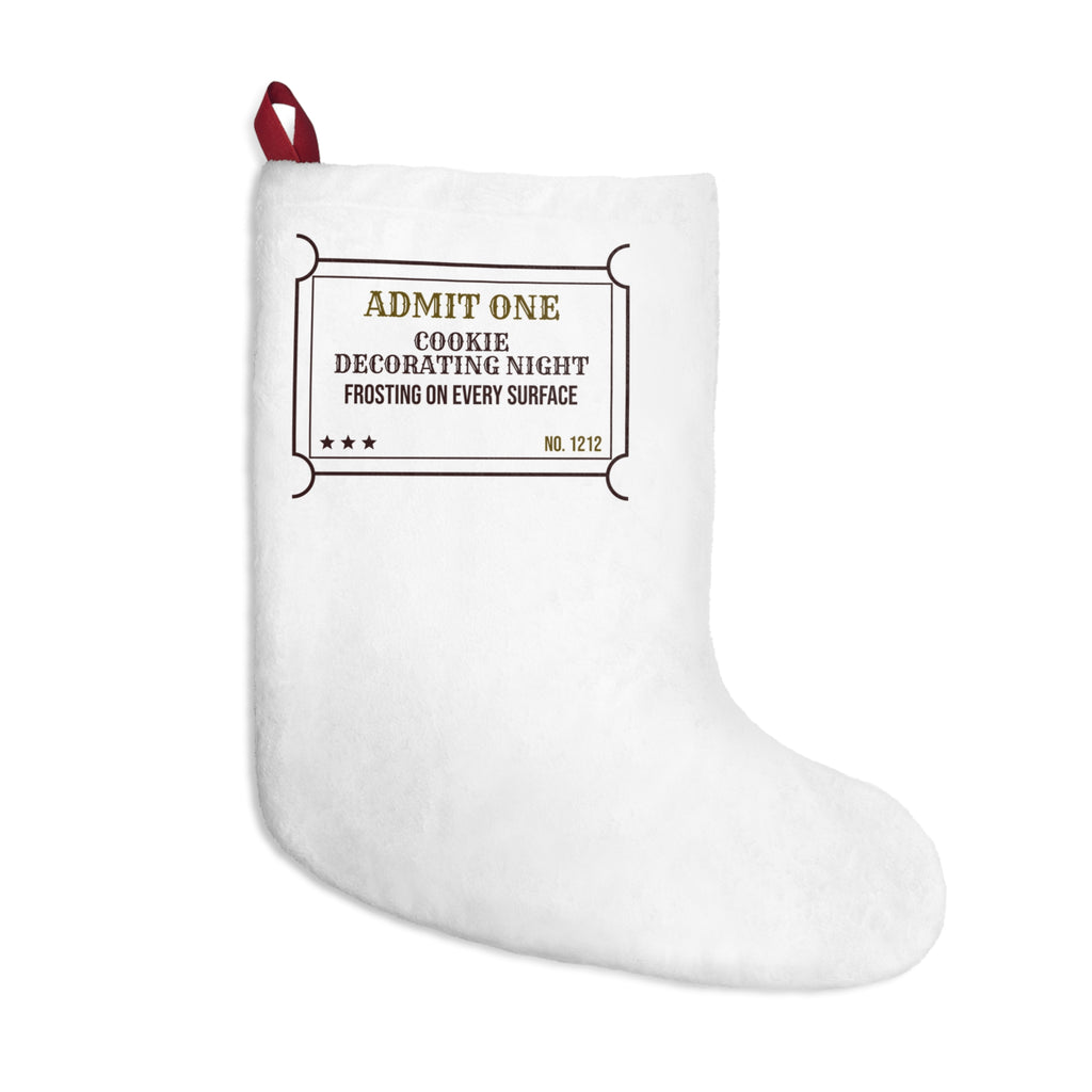 Funny Christmas Baking Christmas Stocking Cookie Decorating Night Ticket