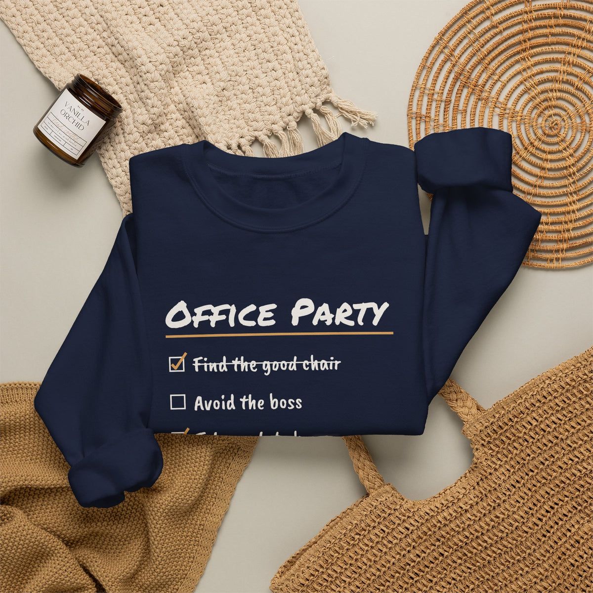 Funny Christmas Coworker Sweatshirt Take A Plate Home Leave By Six