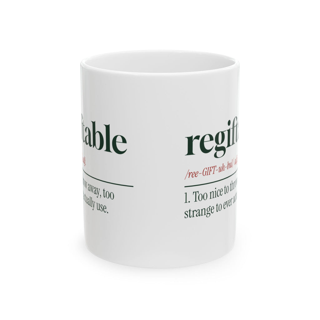 Funny White Elephant Coffee Mug Regiftable Definition For Gift Swaps