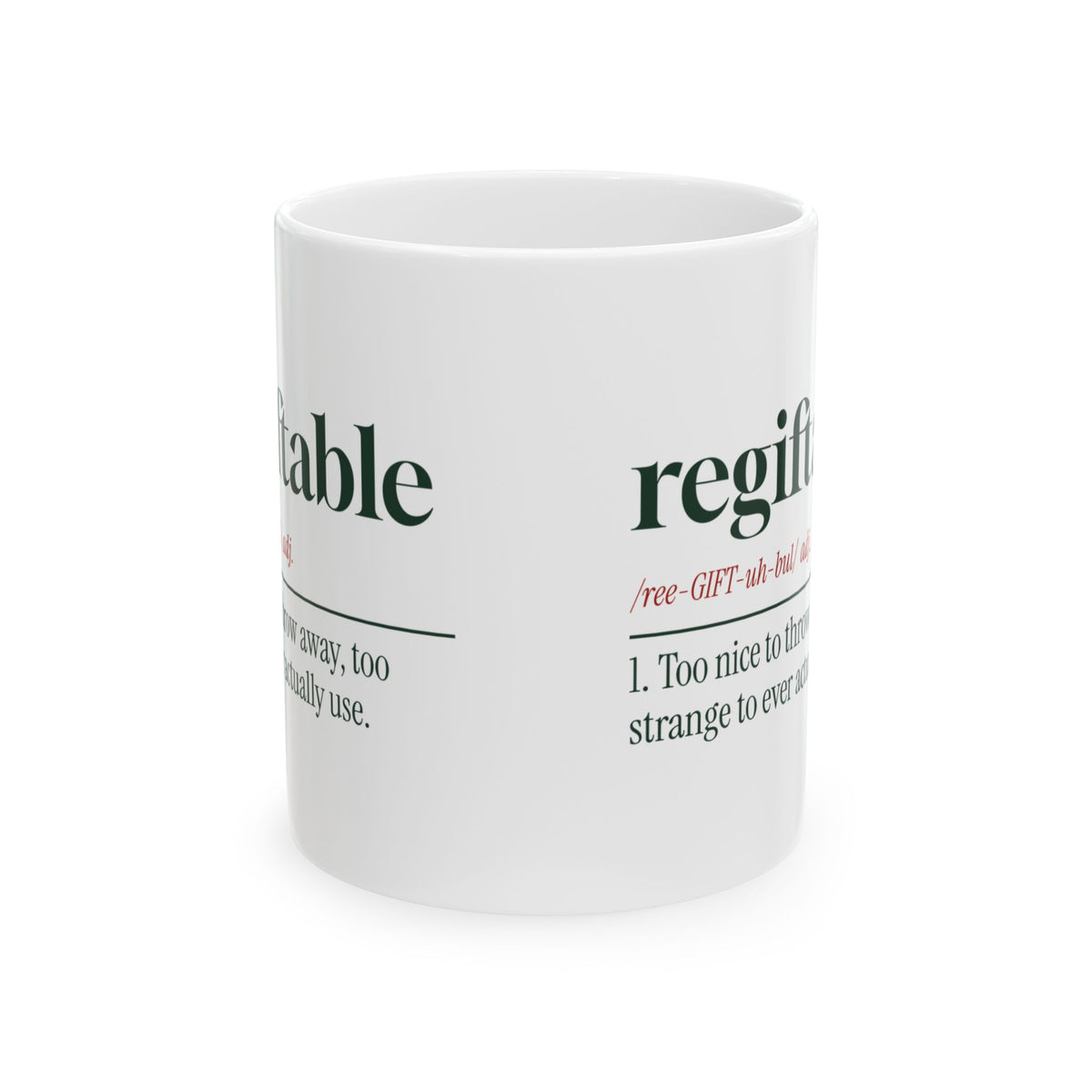Funny White Elephant Coffee Mug Regiftable Definition For Gift Swaps