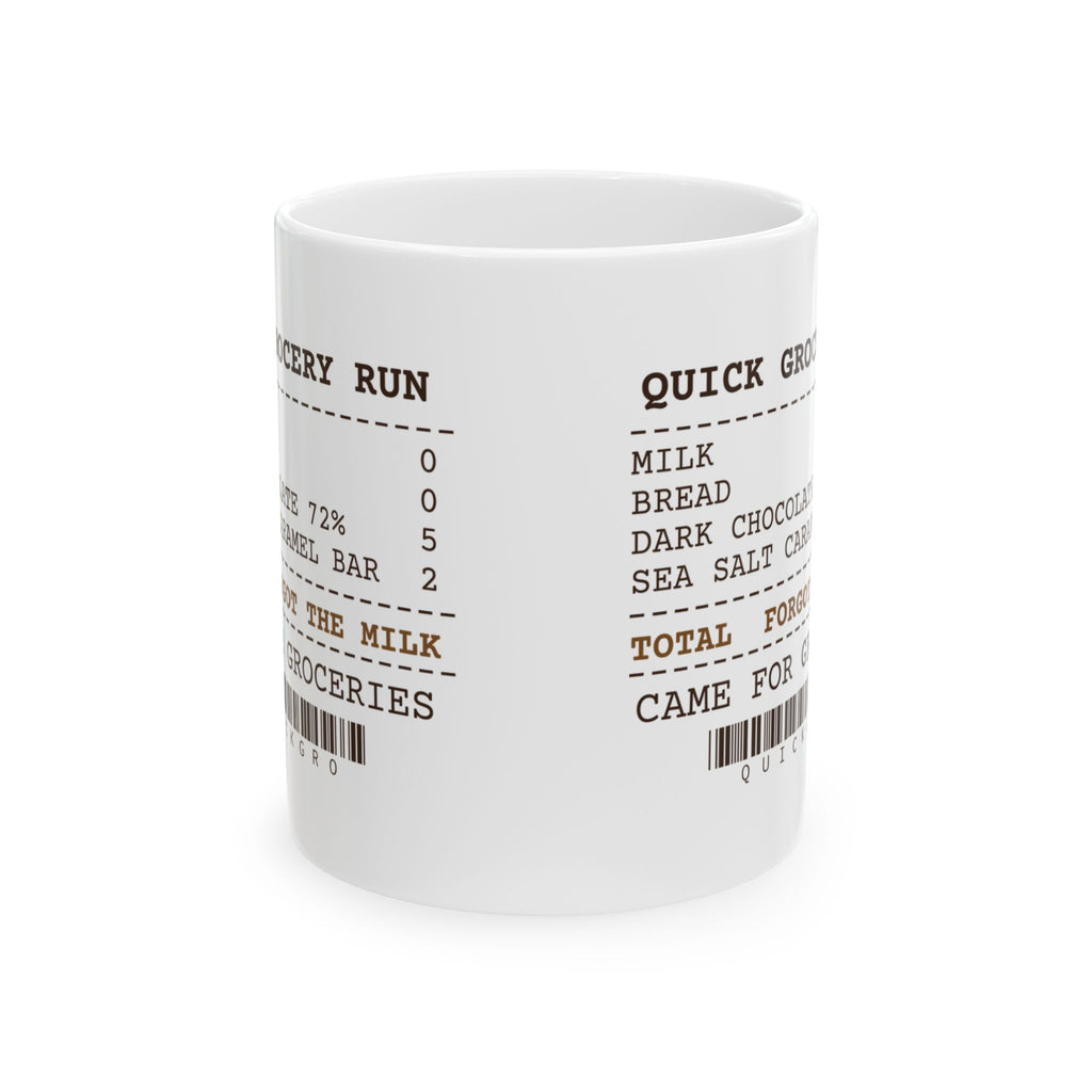 Funny Chocolate Coffee Mug Went Out For Milk Receipt For Her