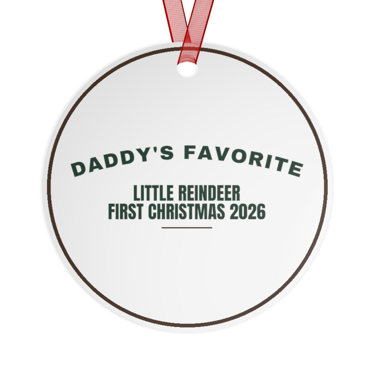 Christmas Ornament 2026 Daddy's Little Reindeer First Christmas