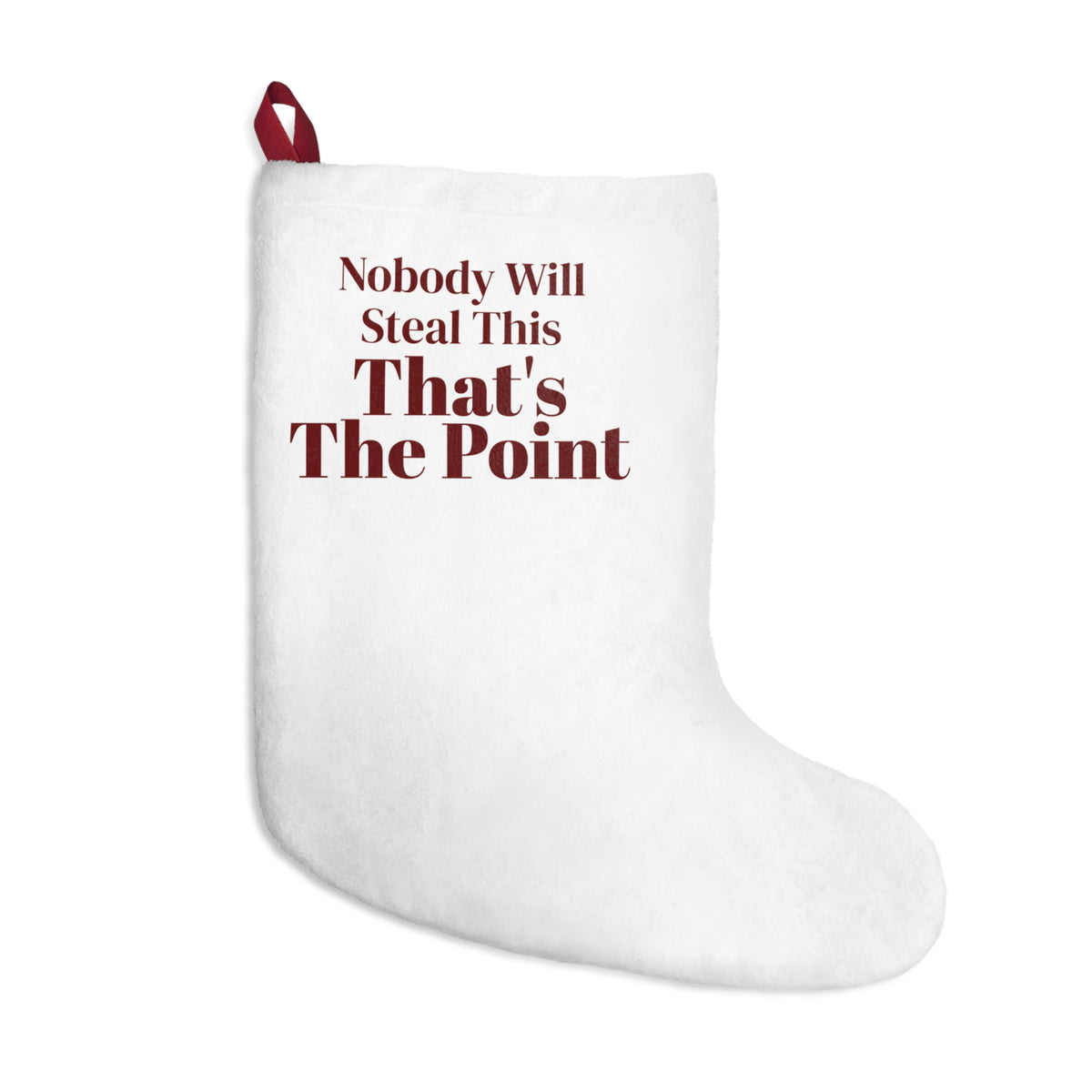 Funny White Elephant Christmas Stocking Nobody Will Steal This That's The