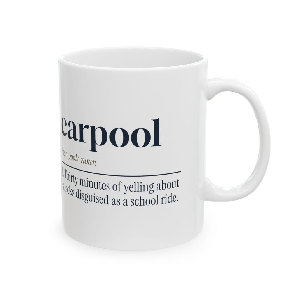 Carpool Mom Coffee Mug Thirty Minutes Yelling