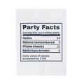 Funny Introvert Christmas Party Throw Blanket Party Facts Nutrition Label