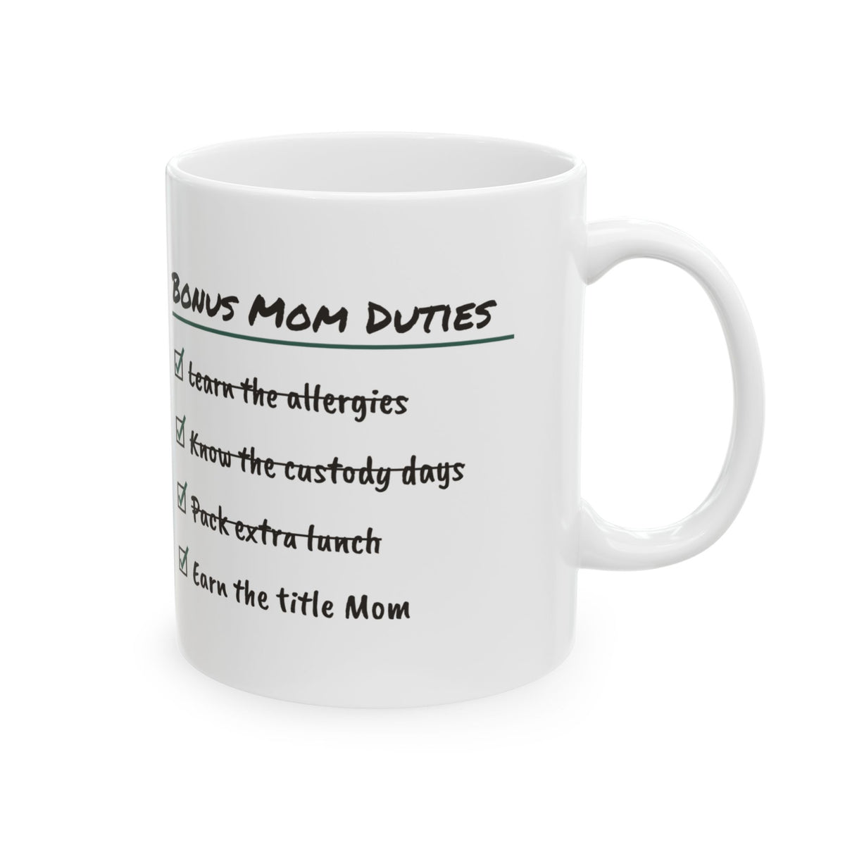 Bonus Mom Coffee Mug Earned The Title Mom