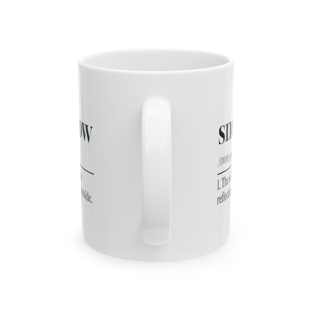 Christmas Coffee Mug Snowglow Dictionary Definition Cozy Winter