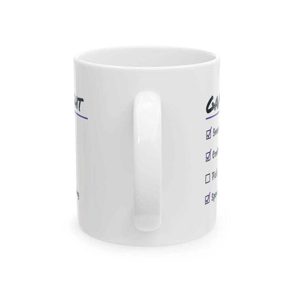 Funny Gamer Coffee Mug Game Night Checklist Spend An Hour Choosing