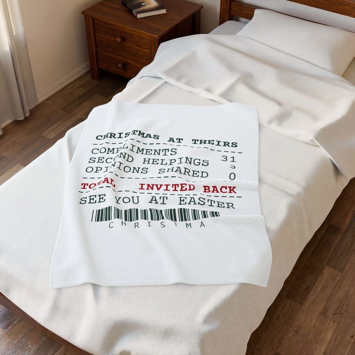 Funny In-Laws Christmas Throw Blanket Opinions Shared 0 Invited Back