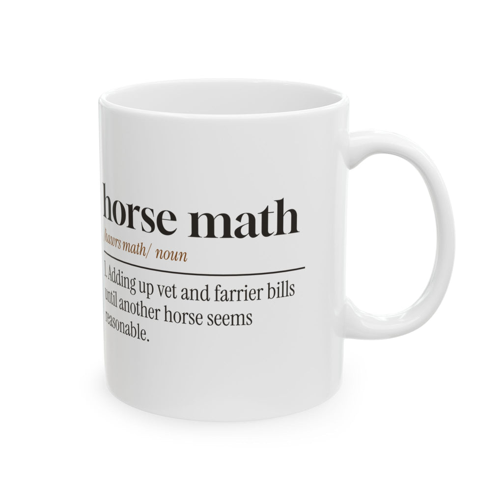 Horse Math Coffee Mug "Horse Math" For Horse Girls