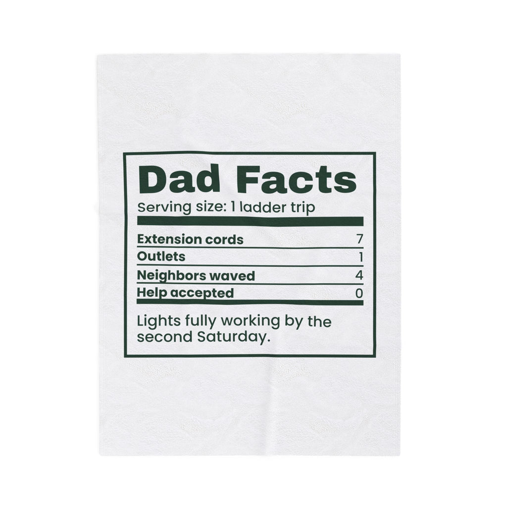Funny Christmas Throw Blanket Dad Facts Extension Cords 7 For Dad