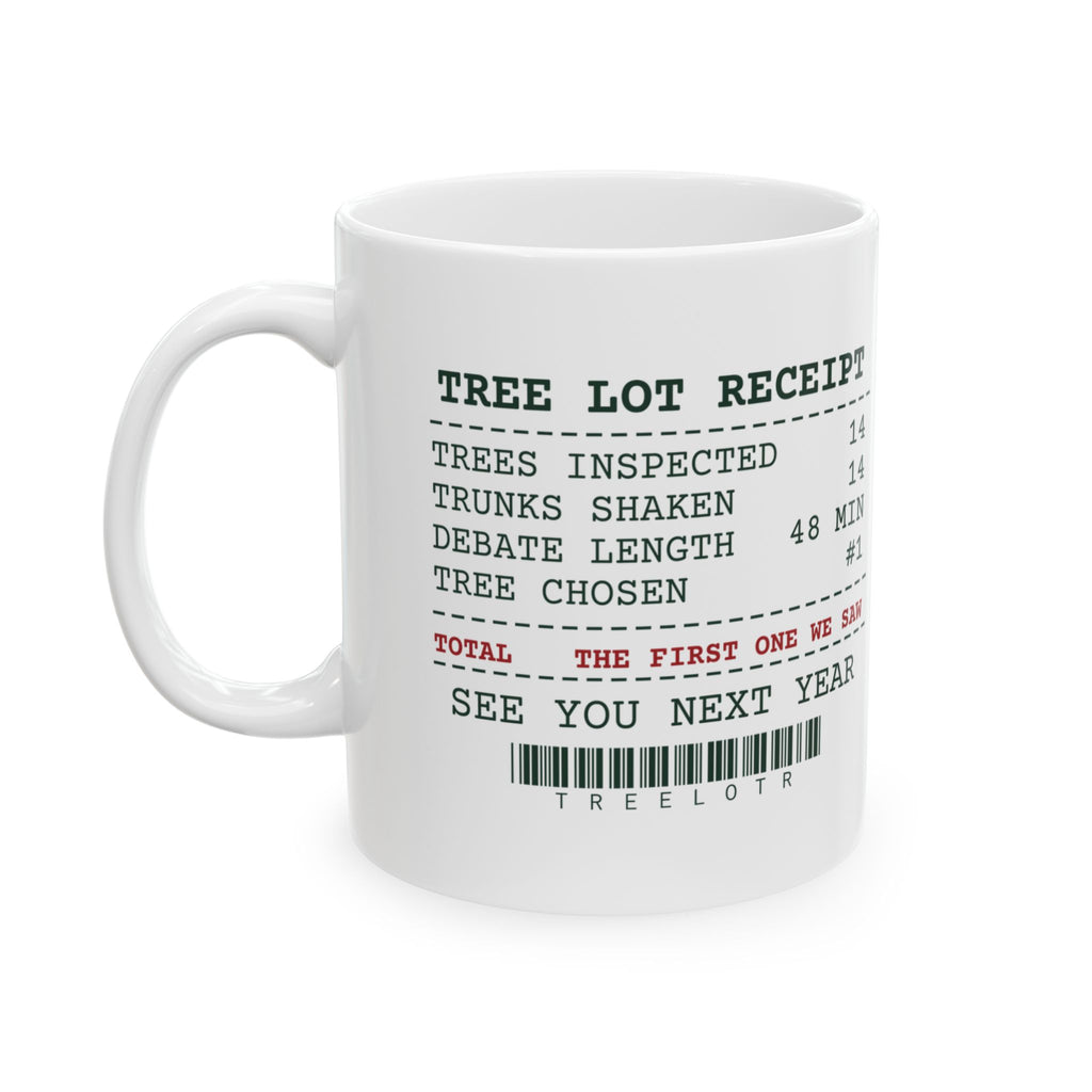 Funny Christmas Coffee Mug Tree Lot Receipt For Dad
