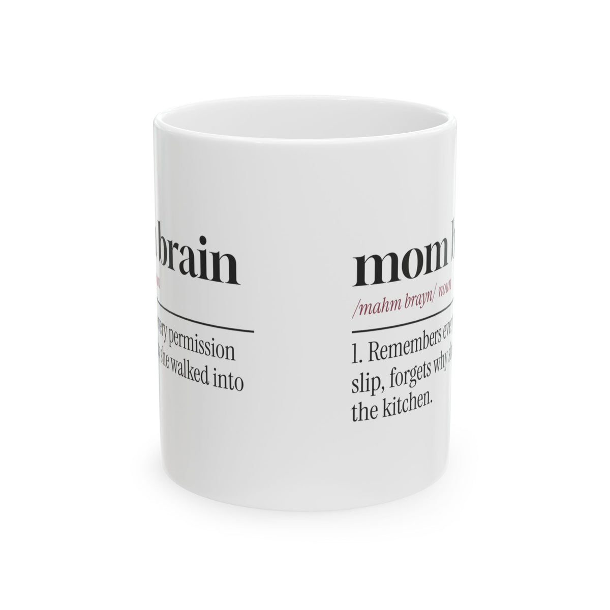 Funny Mom Brain Dictionary Coffee Mug For Wife