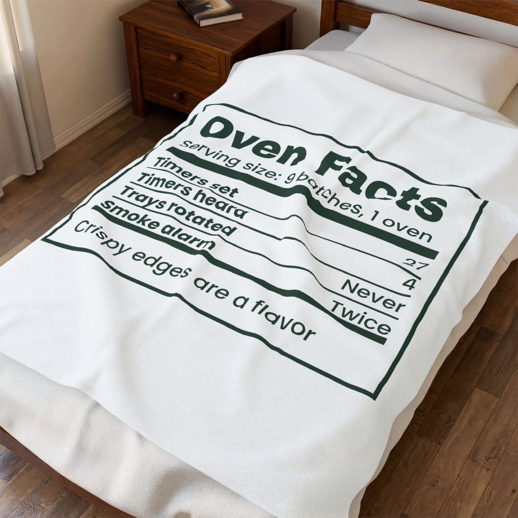 Funny Christmas Baking Throw Blanket Oven Facts For Cookie Bakers