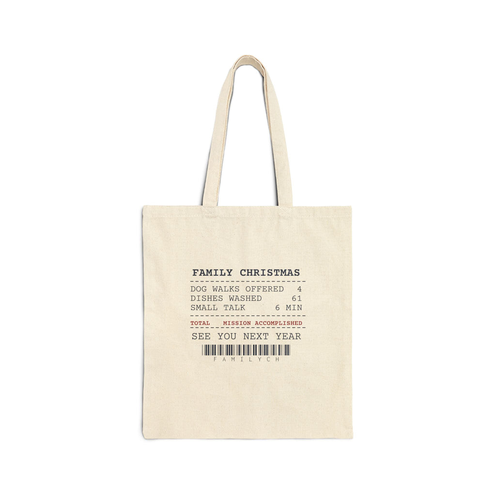 Funny Introvert Christmas Tote Bag Washed Every Dish To Avoid Talking