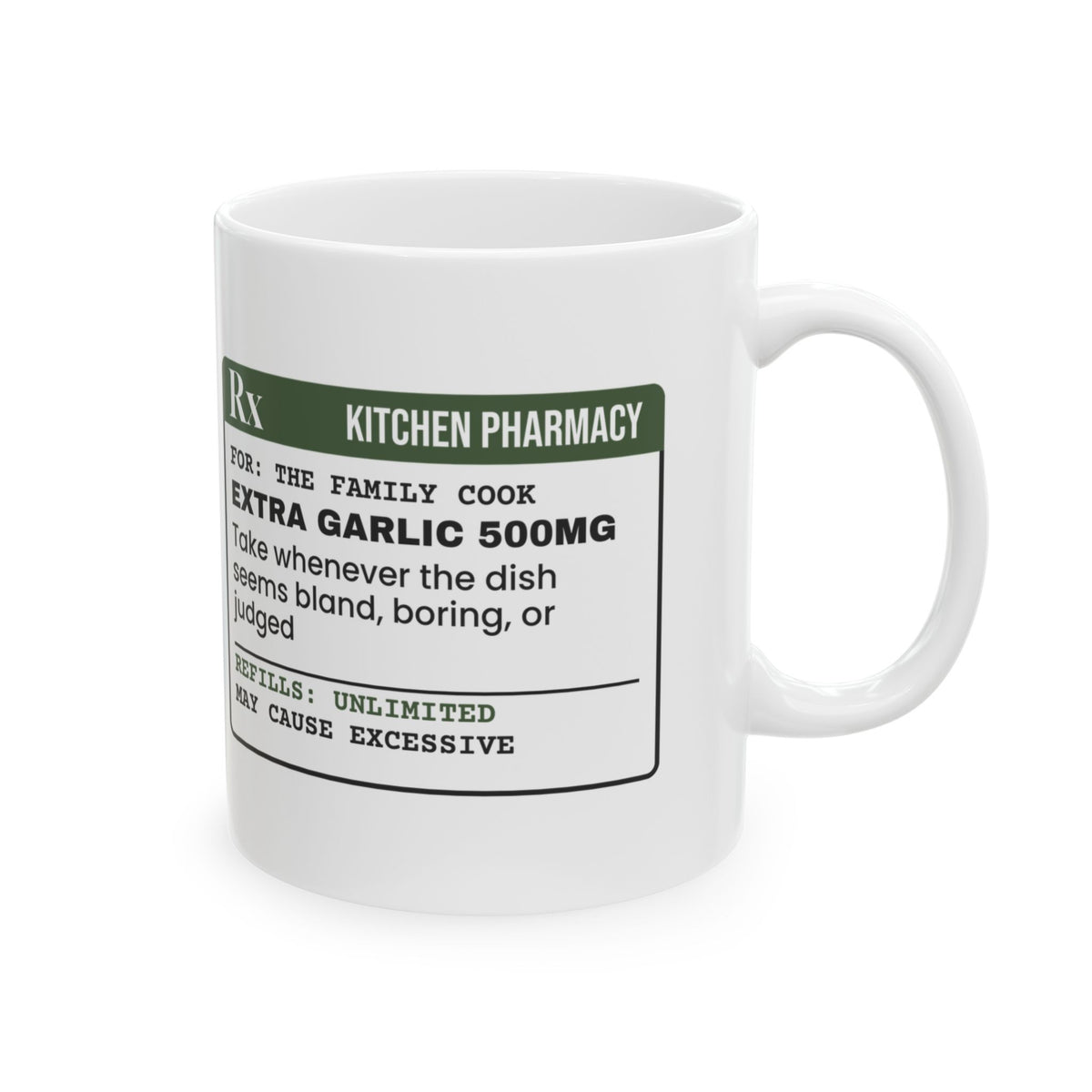 Garlic Coffee Mug Extra Garlic 500mg As Needed