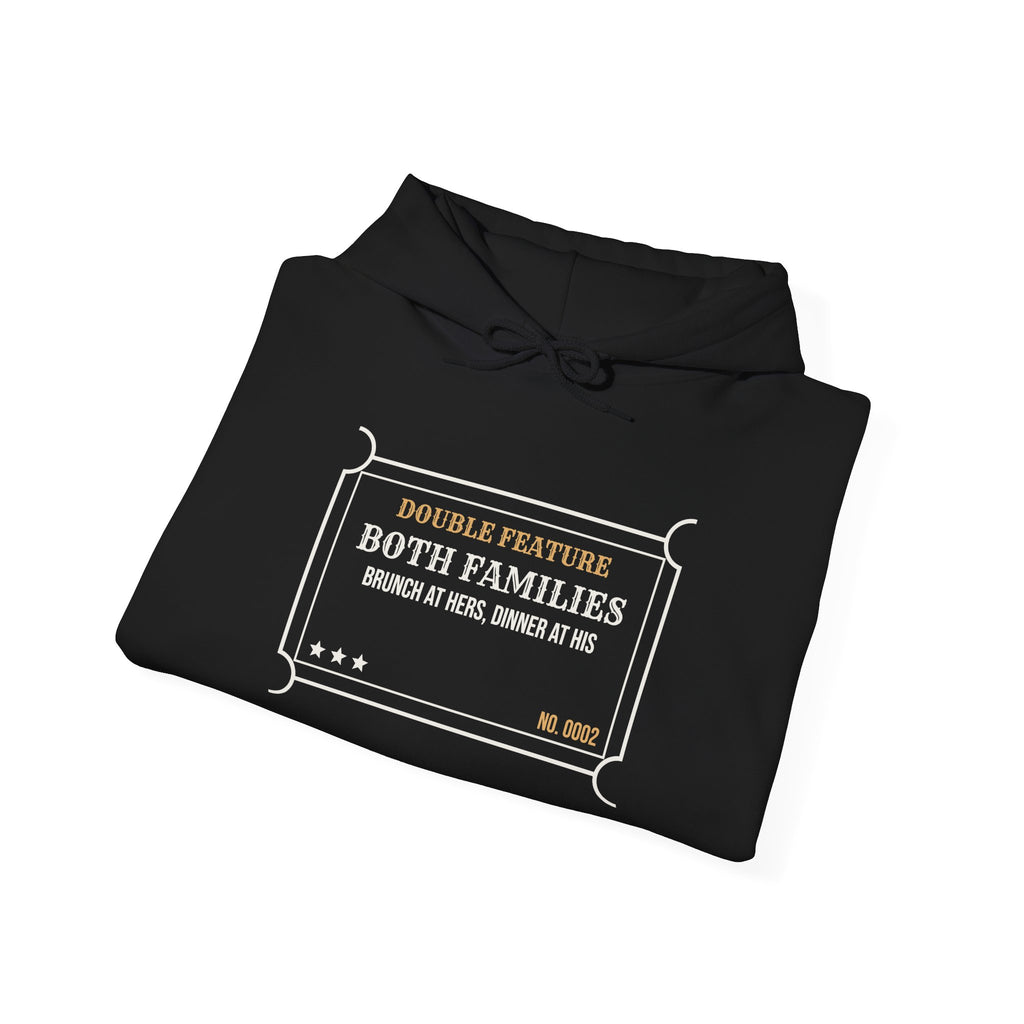 Funny Christmas In-Laws Hoodie Double Feature Both Families One Day