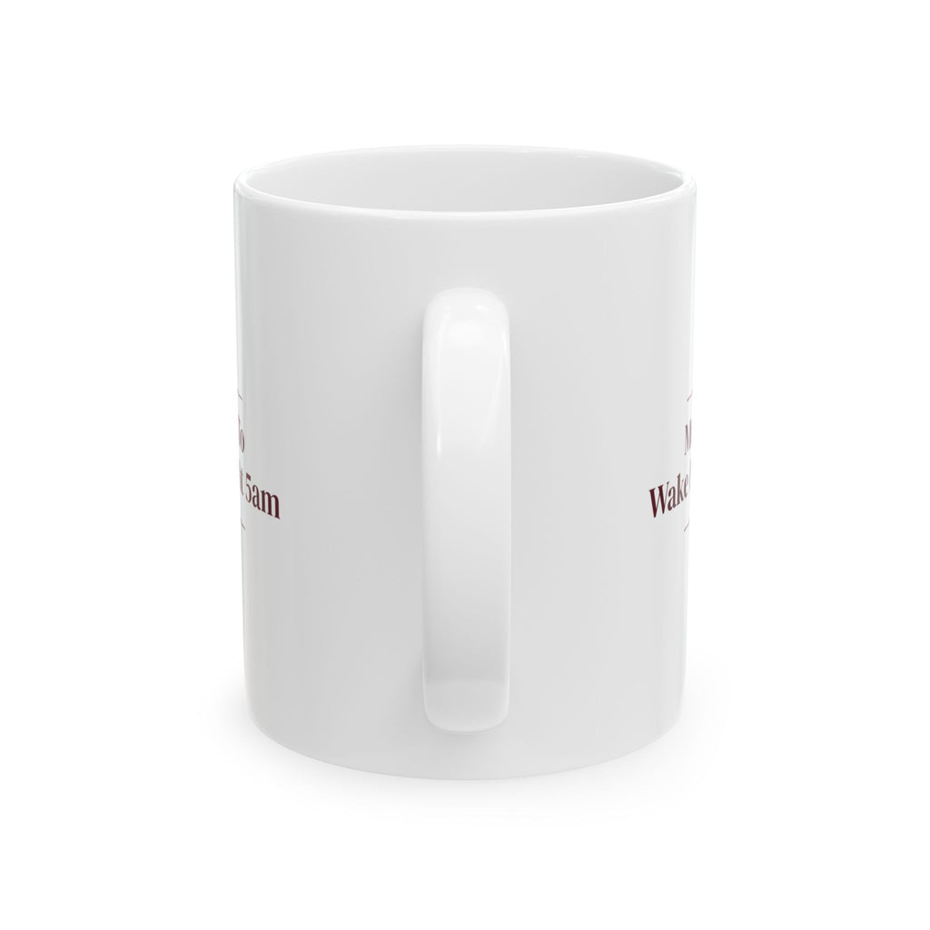 Funny Christmas Sibling Coffee Mug Most Likely To Wake Everyone At 5am