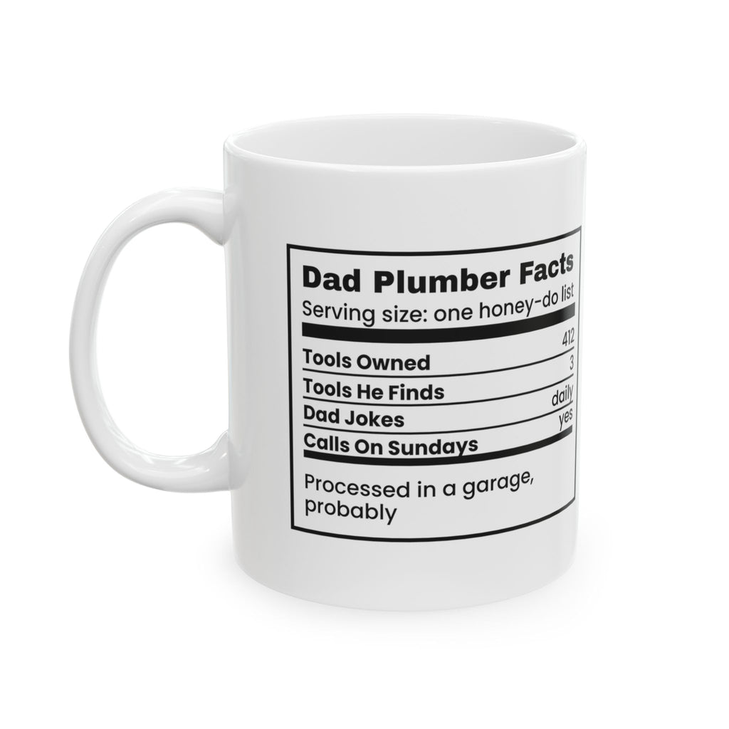 Dad Plumber Facts Coffee Mug For Plumbers