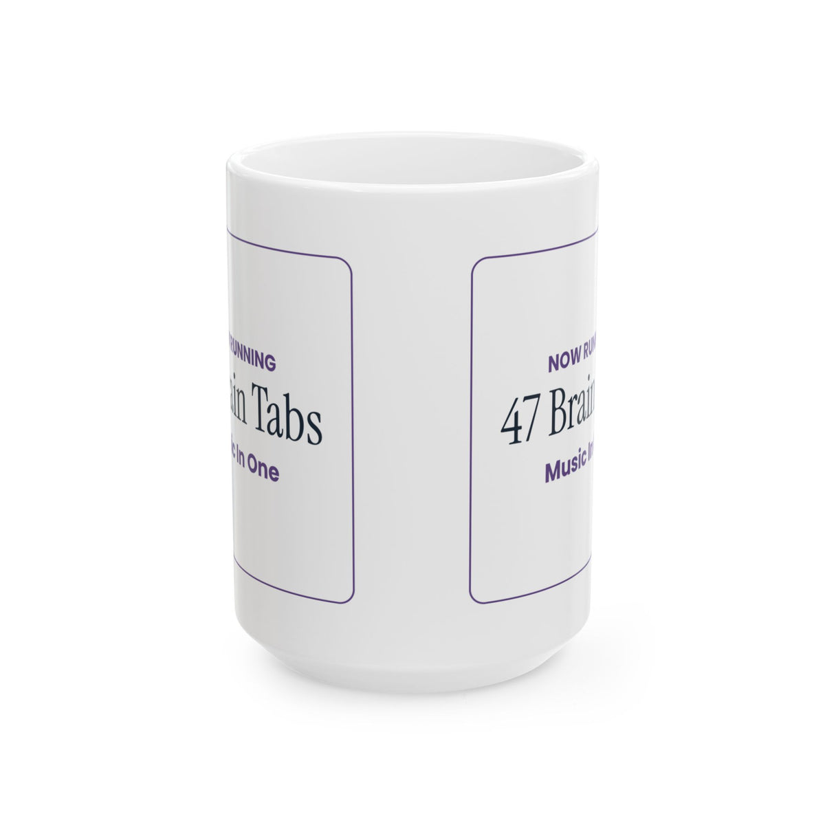 Funny Overthinker Coffee Mug 47 Brain Tabs Open Music In One