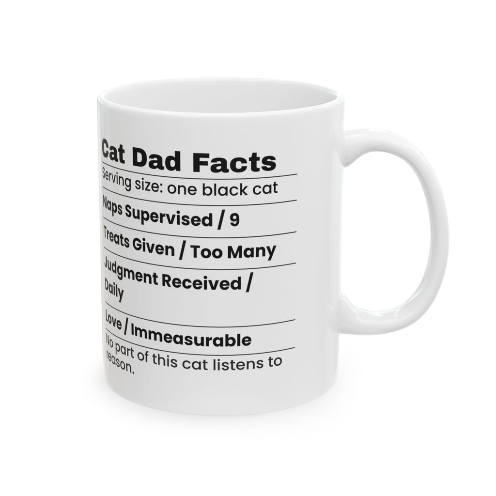 Funny Cat Dad Mug Cat Dad Facts Judgment Received Daily