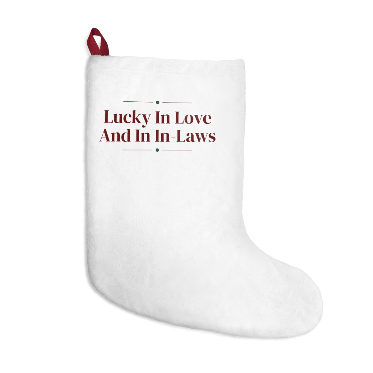 Christmas Stocking For Mother In Law Lucky In Love And In-Laws