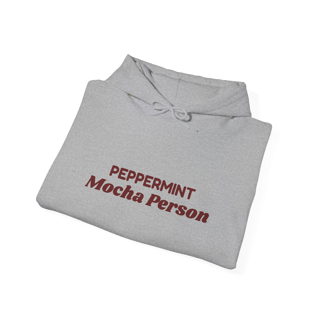 Christmas Hoodie Peppermint Mocha Person For Coffee Lovers