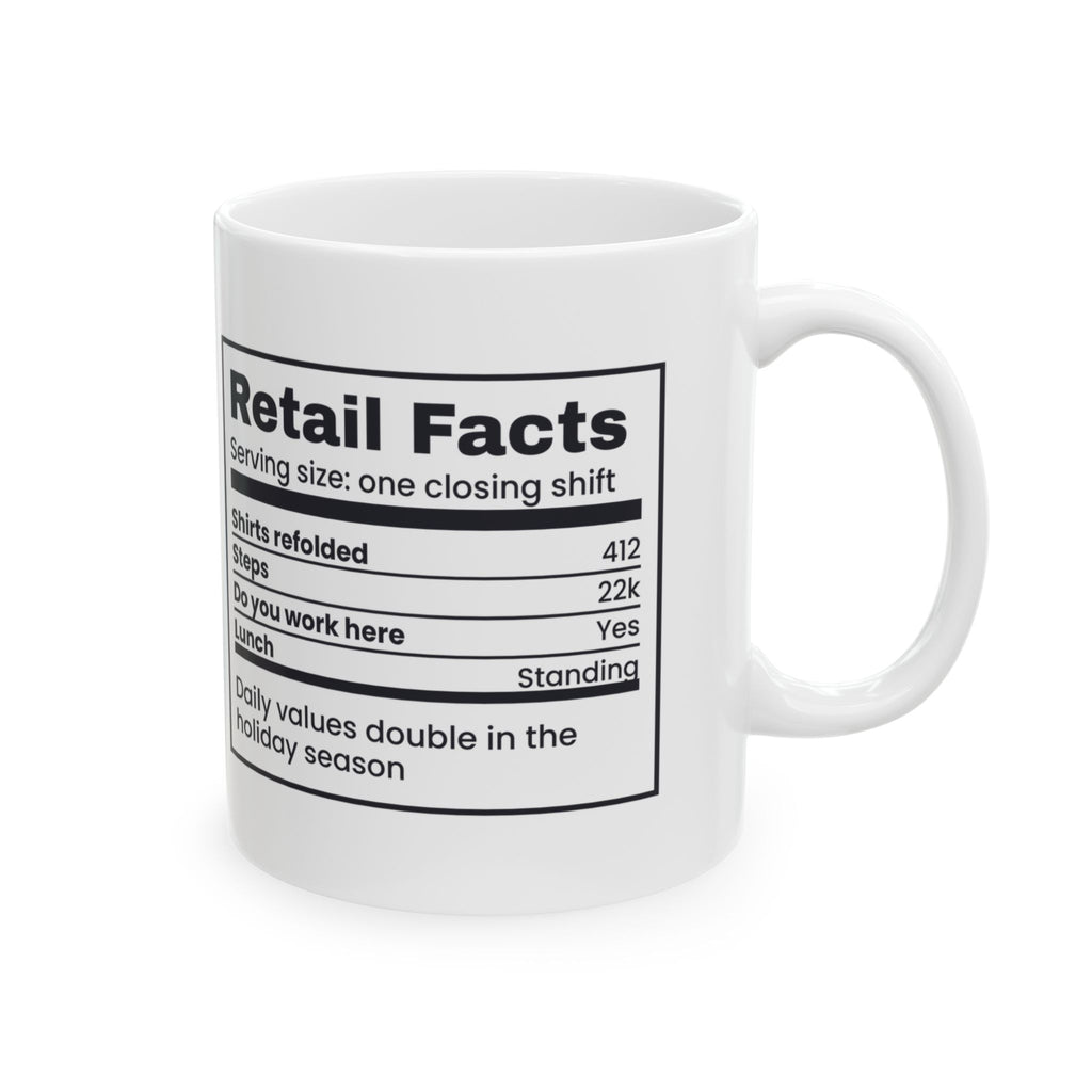 Funny Retail Worker Mug Retail Facts Shirts Refolded 412 For Associates