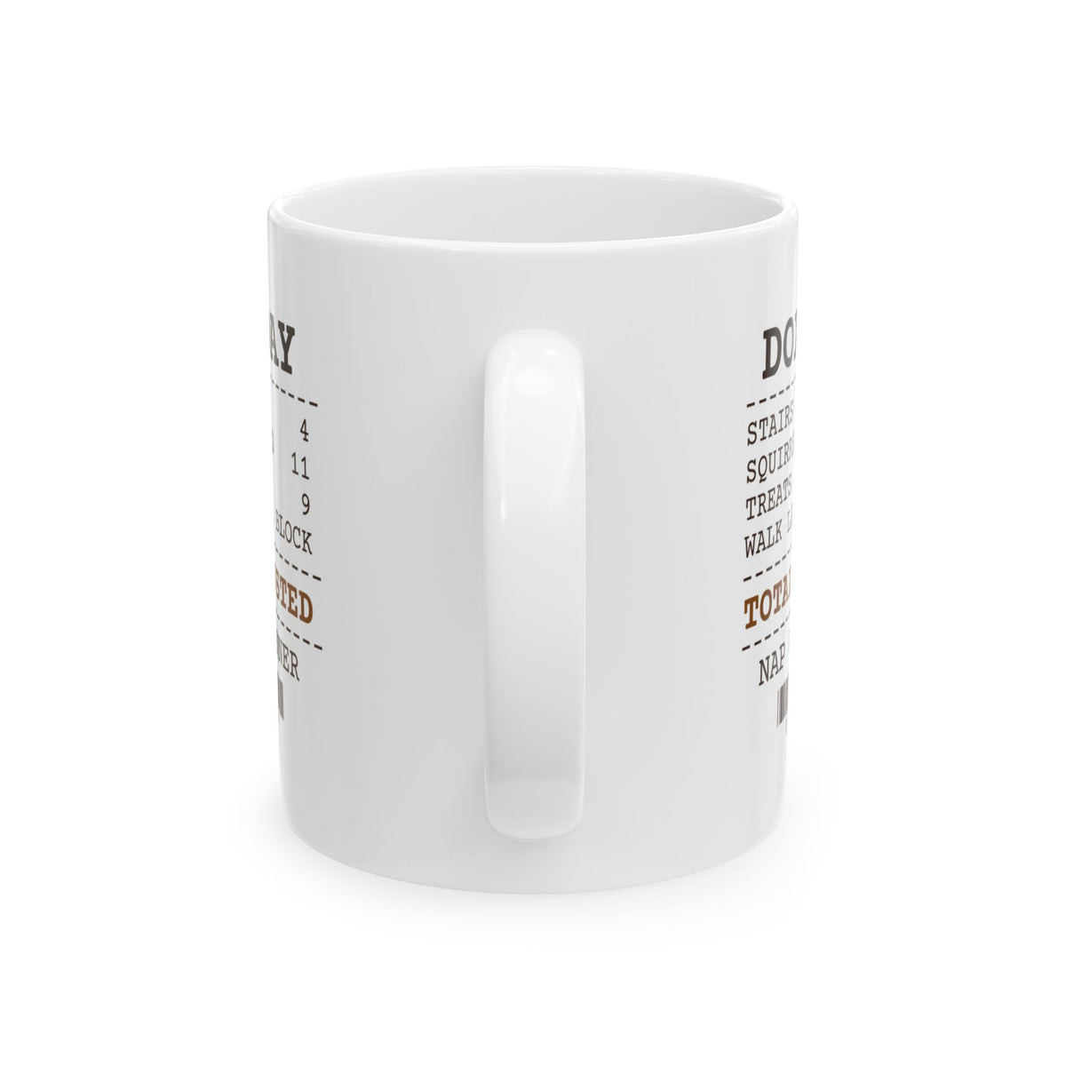 Funny Dachshund Coffee Mug Squirrels Reported 11 Walk Length One Block
