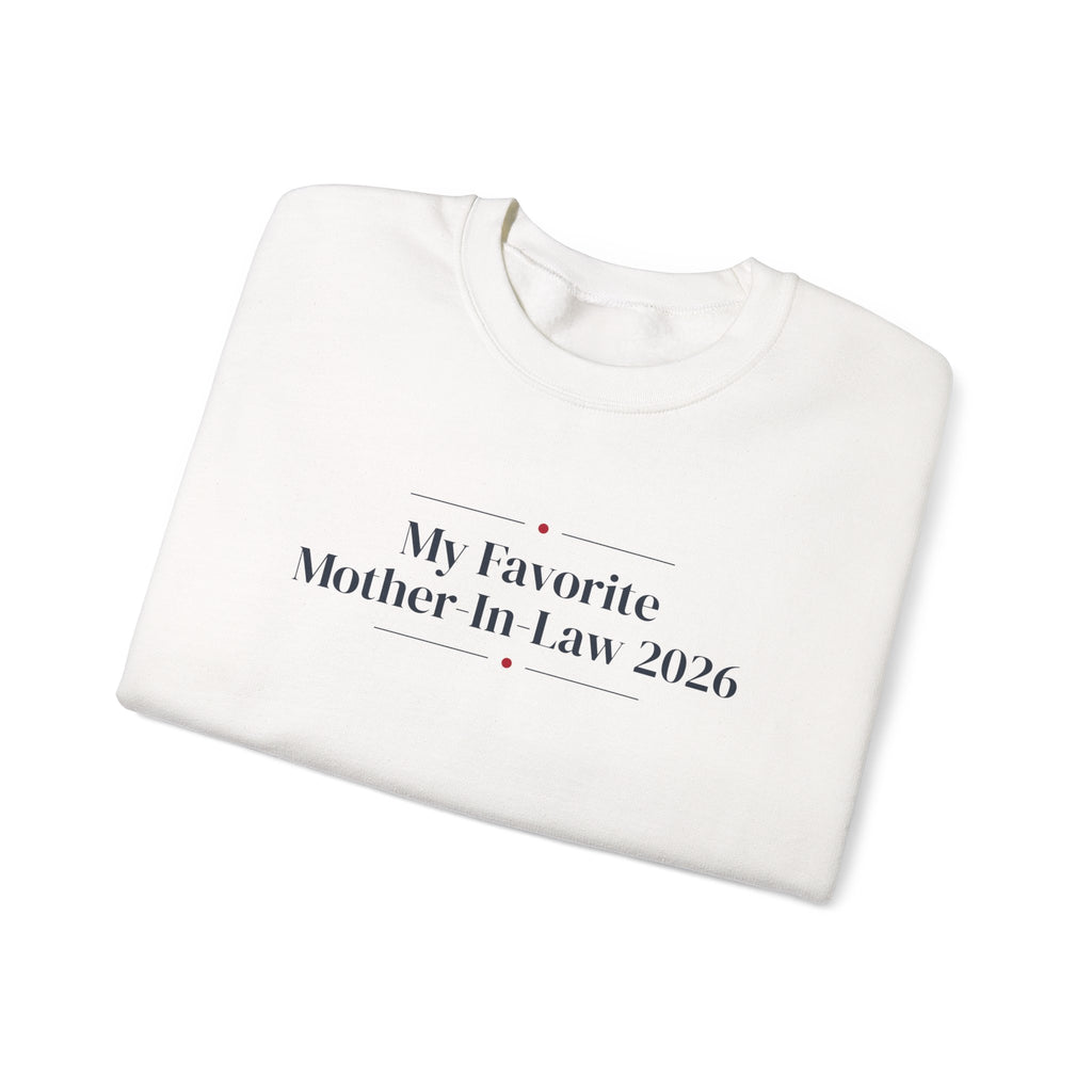 Christmas Sweatshirt My Favorite Mother-In-Law 2026 Keepsake