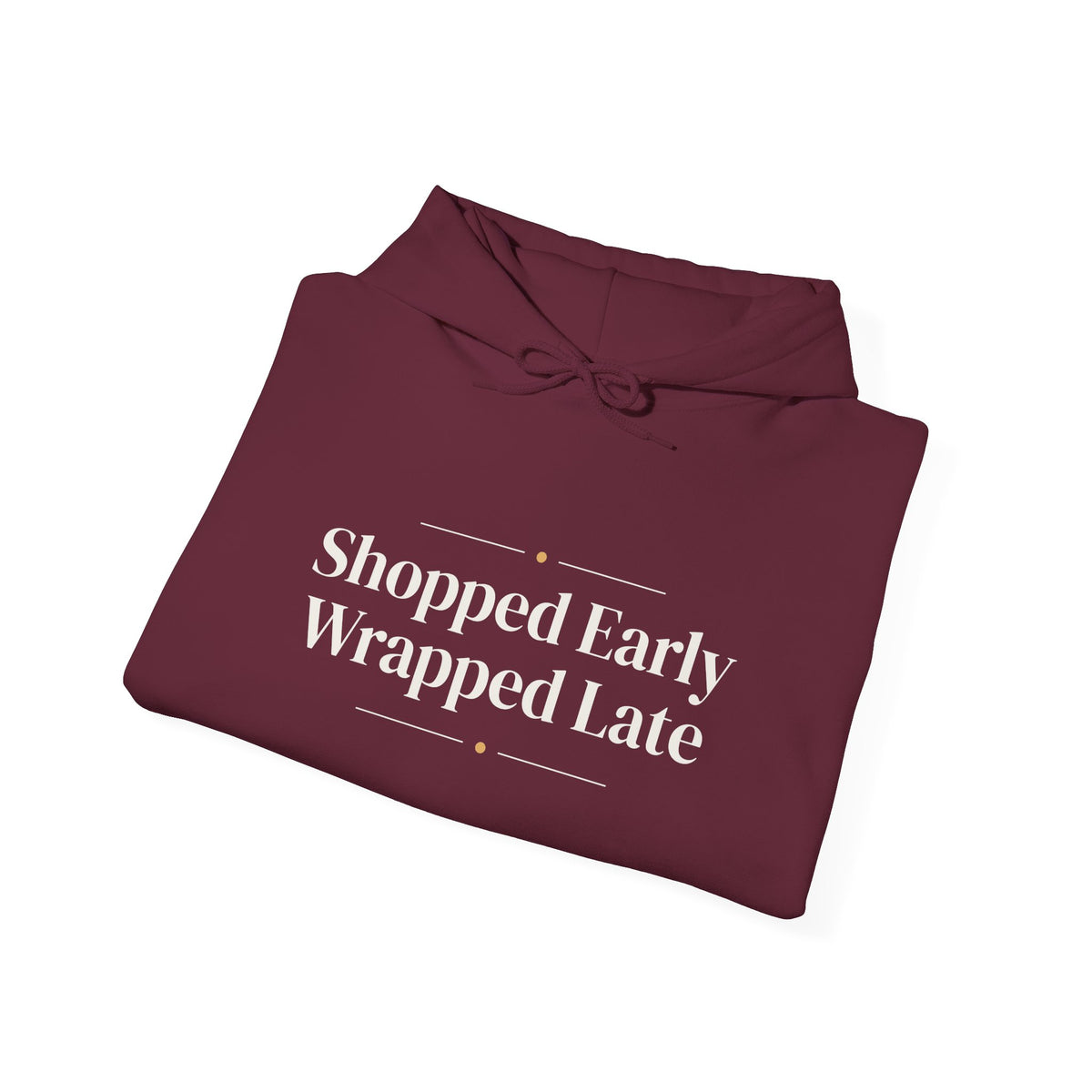 Funny Christmas Shopping Hoodie Shopped Early Wrapped Late