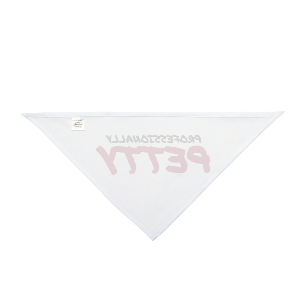 Professionally Petty Dog Bandana, Funny Sarcasm