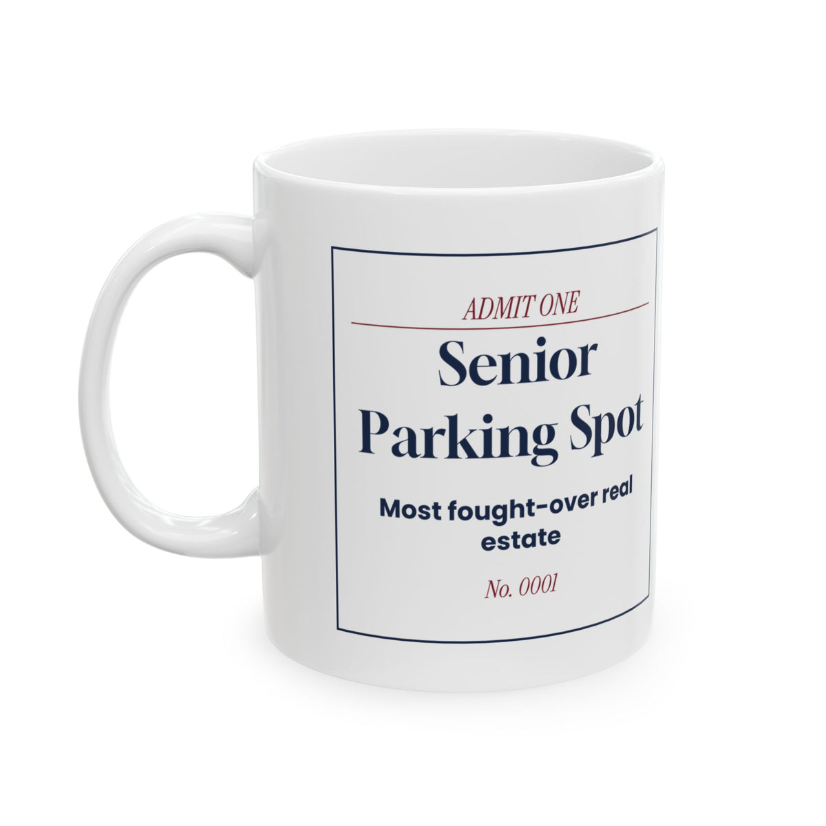 Funny Senior Parking Spot Coffee Mug Graduation Mug For Grad